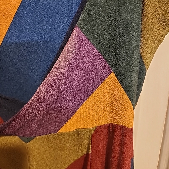 Multicolor Chevron Pattern Dress - Picture 5 of 11